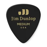 Dunlop 483p03md celluloid black medium 12pack  медиаторы, средние, 12 шт.