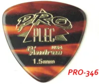 PRO346 PRO-PLEC Медиаторы 12шт, 1,5мм, жесткие, треугольник D`Andrea