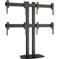 Vogels F2264 Black- Напольный стационарный стенд для видеостены 2х2 из дисплеев диагональю 40–46'', альбомная ориентация, макс. нагрузка 120 кг