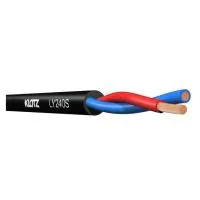 KLOTZ  LY240S Спикерный кабель 2х4мм², внешний диаметр 11мм², PVC, гибкий, черный