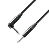 Adam hall k5 irp 0300  инструментальный кабель 6,3 jack mono-6,3 угловой jack mono, neutrik, 3м