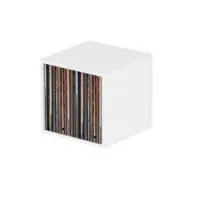 Glorious record box white 110  подставка, система хранения виниловых пластинок 110 шт., цвет белый