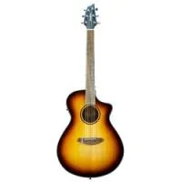 Breedlove discovery s concert edgeburst ce cd-mh  электроакустическая гитара, цвет коричневый берст