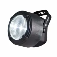 American DJ FX Beam Светодиодное микроустройство со спецэффектом Pin Beam,  1 высокопроизводительный белый светодиод CREE мощностью 3 Вт, переключатель режима FX сзади: режим звуковой активации или стробоскопический эффект, потенциометр скорости стробоско