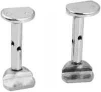 Chin rest bracket Acura CC-HM28N - Nickel-plated Hill chin rest mount with 28 mm long barrels