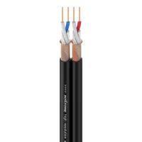 ROXTONE AC020/100 Black (под заказ) Аудиокабель, двойной, симметричный, гибкий, AWG: 26, ∮4*8мм., 2х2х0,14кв.мм.  (100 м.)