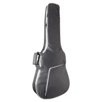 STAGG STB-10 W - Чехол для акустической гитары из плотного черного нейлона с 10мм мягкой прокладкой из поролоная, 1 карман для аксессуаров, 2 ремня, комфортная крепкая ручка