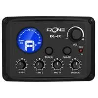 Fzone eq-4r  врезной гитарный 4х полосный эквалайзер со встроенным тюнером и lcd ди"