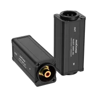 ROXTONE RA2DT-XMPF-RD Переходник-адаптер с трансформаторной развязкой с RCA мама на 3-х контактный XLR папа с красным изолятором