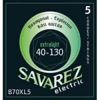 Savarez b70xl5  hexagonal explosion extra light струны для 5-струнной бас-гитары 40-130