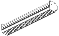 Brightline LVP4-X35-V-0-0- Потолочный светодиодный светильник трехнаправленного освещения (исполнение 4') с регулировкой яркости по интерфейсу DALI, 1 лампа видеосъемки