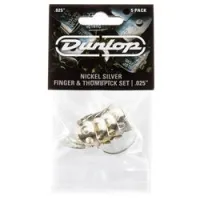 Dunlop 33p025 nickel silver fingerpick 5pack  когти, толщина 0.25 мм, 5 шт.