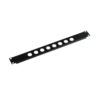 AVCLINK RPE-1/8D Рэковая панель пустая, 1U, для 8 разъемов XLR D- типа