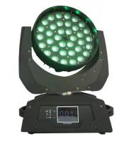 PL 756 WASH ZOOM Cветодиодный вращающийся прожектор "голова", 36x21W RGBWYAP LED