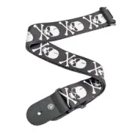 Planet waves 50h01  гитарный ремень тканый "skull and cross bones"
