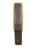 026098 Brown/Tan Padded Ремень для гитары, кожа/замша, коричневый, Godin