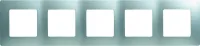 Рамка 5 постов [672555] Legrand [Etika] Алюминий