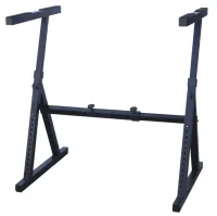 ROXTONE KS040 Black Стойка "Z" под клавишные инструменты-, Высота: 65-98см, Глубина: 57-97см, Нагрузка: 60кг, Цвет: Матовый черный, Вес: 5,8кг, поставляется в коробке по 5штук размер коробки: 64x43x63см