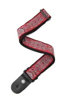 PLANET WAVES 50MM Woven w/ Red and Brown Flower Jacquard ремень тканый с красно-коричневым рисунком 'Flower Jacquard'