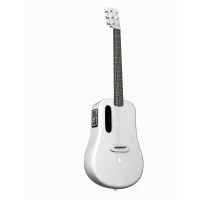 Lava me 3 38 white sale  трансакустическая гитара с чехлом, 38", цвет белый