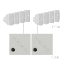 AVCLINK GRAND/W Состав комплекта: ATEO2D/W 8 штук + C-BASS 2 штуки белого цвета.