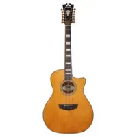 D'angelico premier fulton vn  12-стр. электроакустическая гитара, grand auditorium, цвет натуральный