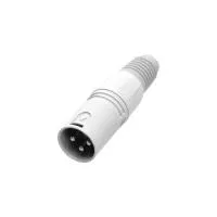 Adam hall k4cxm3snow - разъем xlr (m), 3-pin, белый