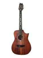 LUXE-NYLON-WCASE-BR Frank Gambale Luxe Series Классическая гитара со звукоснимателем, с чехлом, Cort