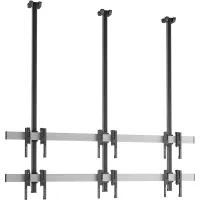 Vogels C2330 Silver- Потолочное крепление для видеостены 2х3 из дисплеев 49–55'', макс. нагрузка 240 кг