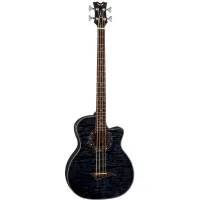 DEAN EQABA TBK Exotice Quilt Ash A/E - электроакустическая бас-гитара.