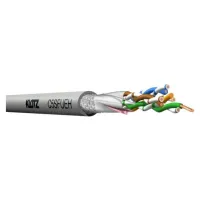 KLOTZ C5SFUEH.100 цифровой кабель категории 5е, структура 4х2х0,52 мм (AWG 24/1), SF/UTP, 100 MHz, 100 Ом, FRNC оболочка, серый
