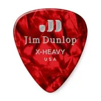 Dunlop 483p09xh celluloid red pearloid extra heavy 12pack  медиаторы, очень жесткие, 12 шт.