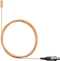 SHURE DL4T/O-LM3-A всенаправленный водонепроницаемый петличный микрофон, Max.SPL 132 дБ, сигнал/шум 63 дБ, разъем LEMO, с аксессуарами, бежевый.