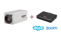 Lumens VC-BC701PW+UC3021 - Комплект видеокамеры 4K/60 c поддержкой USB-C для работы с Zoom, Skype, OBS (Корпусная камера UHD белая + USB-конвертер)