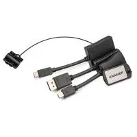 Комплект переходников на общем кольце [99-9191052] Kramer Electronics [AD-RING-12], включает переходники с кабелем 12,7 см DisplayPort (вилка) на HDMI (розетка) 1080p; Mini DisplayPort (вилка) на HDMI (розетка) 1080p; USB тип C (вилка) на HDMI (розетка)