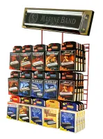 MZ99400 Настенная витрина для 60 губных гармошек, Hohner