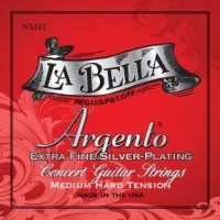 La Bella SMH Argento струны для классической гитары. Профессиональные нейлоновые струны с посеребрённой обмоткой ручной работы. Средне-сильное натяжение