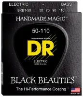 BKBT-50 Black Beauties Tapered Комплект струн для бас-гитары, сталь, с покрытием, 50-110, DR
