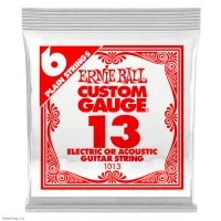 ERNIE BALL 1013 Plain Steel .013 - Струна одиночная для акустической и электрогитары