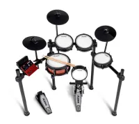 Электронная ударная установка [NITROPROKITXEUK] Alesis [NITRO PRO KIT] 1 x 10" двухзонный малый барабан, 3 x 8" двухзонных тома, 1 x 8" сетчатый бас-барабан, 1 x 10" Hi-Hat, 2 x 10" тарелки с функцией заглушения