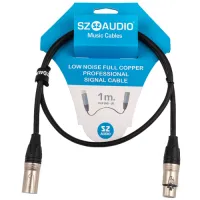 SZ-Audio XLRm - XLRf 1m - Кабели микрофонные