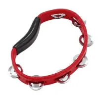 Meinl htr  тамбурин пластиковый однорядный, без мембраны, сталь, цвет красный