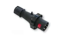 PCE Вилка кабельная 125А/400V/3P+N+E/IP67, черная 045-6xs