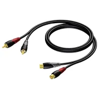 Procab CLA850/5- Аудиокабель 2хRCA (розетка-вилка)