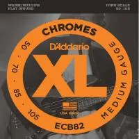 D`addario ecb82 (уценка)  струны для бас гитары chromes, хром, плоская оплётка, 50-105