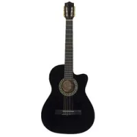 Encore enc44ce bk  классическая гитара с звукоснимателем, цвет черный
