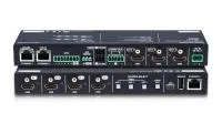 Lightware [mmx2-4x3-h20] матричный коммутатор 4x3 hdmi 2.0. 4 входа 3 выход 4k (4k uhd @ 60hz rgb 4:4:4, до 18 гбит/с), управление rs-232 , ethernet , де-эмбеддирование аудио, порты i/o