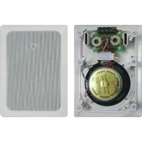 VM-05 потолочный громкоговоритель 5.25" НЧ / 0.55" ВЧ, 10/15/20 Вт, линия питания 70/100 В, 80-20000 Гц, 88 дБ,  прямоугольный 190х280х90 мм, вес 1,5 кг, белый, VBO