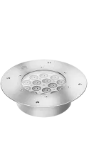 DTS HELIOS/R CT, SPOT lens, IP65  Светодиодный прожектор для скрытой установки, 6620 Lum, длина кабеля питания/управления до 100м., 15 Full White LEDs, угол 10‘, управление через контроллер Z1 (1 прибор), Z8 (до 8-ми приборов), DMX 512, 100 Вт, 300*198*86