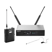 SHURE QLXD14E/153B P51 710 - 782 MHz радиосистема с поясным передатчиком QLXD1 и головным микрофоном MX153B (черный)